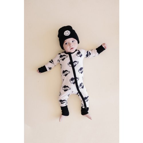 Bamboo Zip Romper | Mom Tattoo