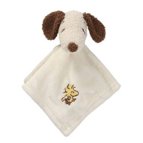 Bedtime Originals My Little Snoopy Embroidered Security Blanket - Lovey: Fleece, 12"x12", Animal Theme