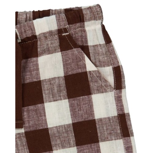 Dark Brown Baby Check Shorts | Best&Less™ Online