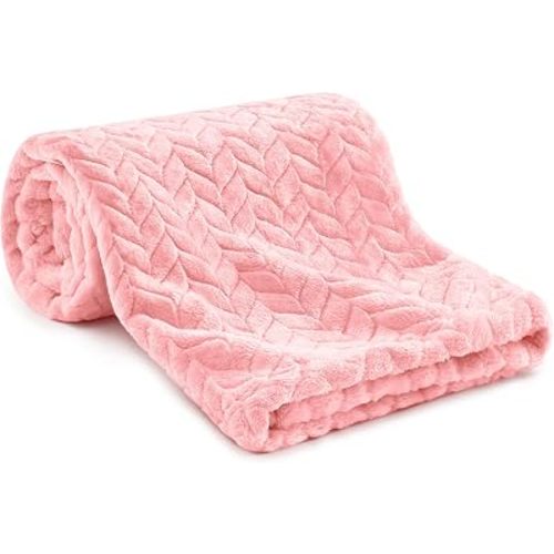KeaBabies Soft Fleece Baby Blanket for Girls, Boys (1pk Serene, Rose)