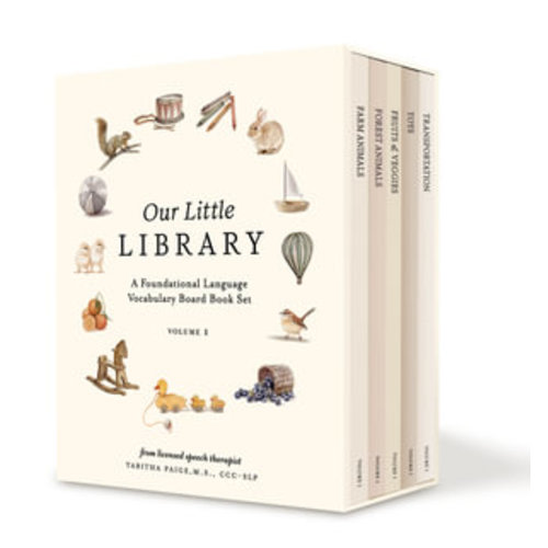 Our Little Library by Tabitha Paige | A Foundational Language Vocabulary Board Book Set for Babies, Including Farm & Forest Animals, Fruits & Veggies, Toys & More | 9781958803578 | Booktopia