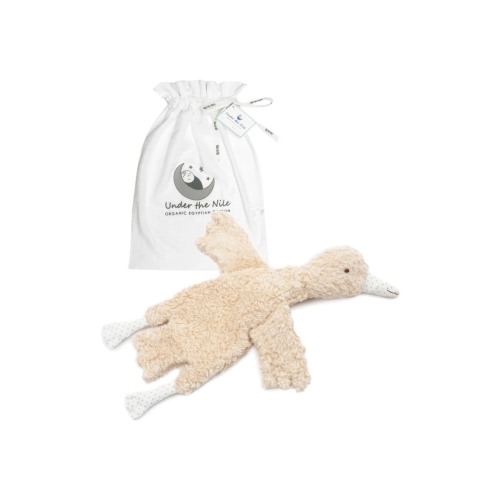 Under the Nile Snuggle Abigail Organic Egyptian Cotton Plush Goose Toy