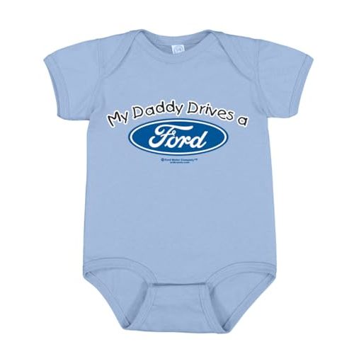 My Daddy Drives a Ford Cars and Trucks Baby Creeper Boys Girls Infant Bodysuit