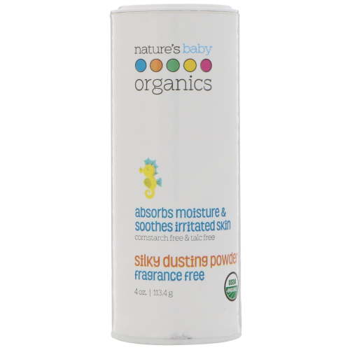 Nature's Baby Organics Dusting Powder - Organic - Silky - Fragrance Free - 4 oz
