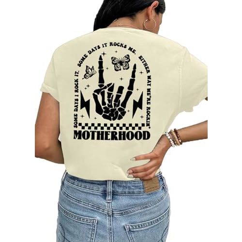 Comfort Breastfeeding Shirts for Women Zip Nursing Tops Causal Distressed Acid Washed Maternity Tees