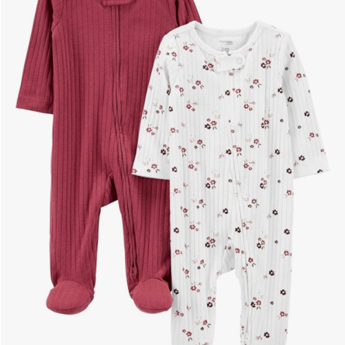 Simple Joys by Carter's baby-boys 2-pack 2-way Zip Textured Sleep and Play