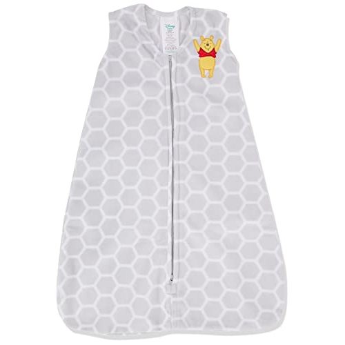 Disney Baby Winnie The Pooh Super Soft Microfleece Wearable Blanket, Gray, Medium
