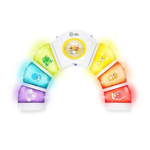 Baby Einstein Glow & Discover Light Bar Musical Activity Station and Tummy Time Toy, Montessori Cause and Effect Early Learning for 3-36 months