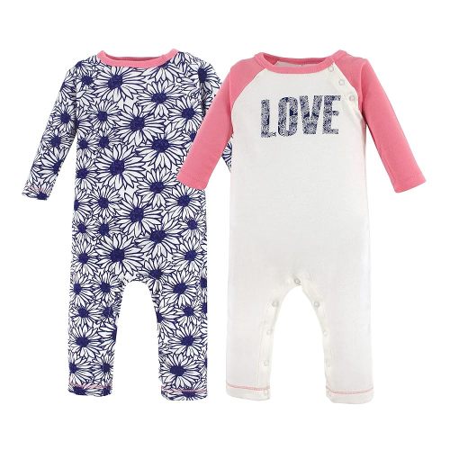 Touched by Nature Baby Girls' Organic Cotton Coveralls