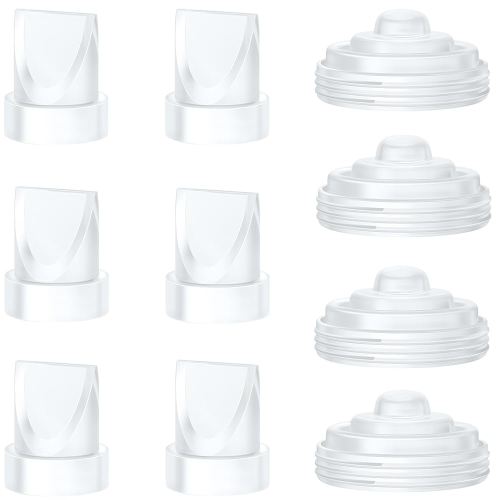 6PCS Duckbill Valves & 4PCS Diaphragm Compatible with Momcozy M5 Wearable Breast Pump, Replacement Pump Parts Accessories Compatible for M5 Momcozy, Not Original Mom Cozy Accessories