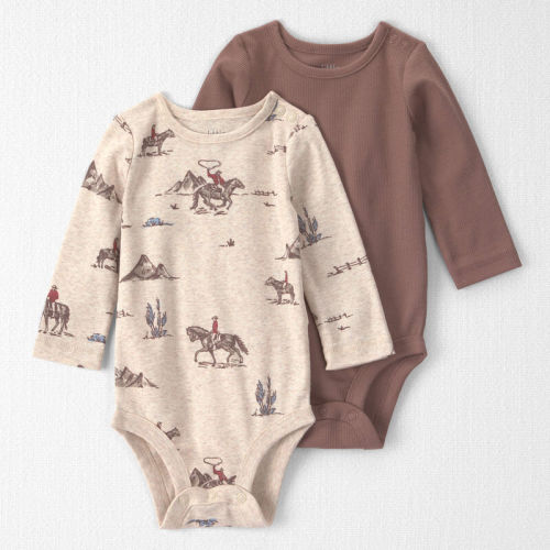 0-3 mo. *example* Long Sleeve Cotton Bodysuit