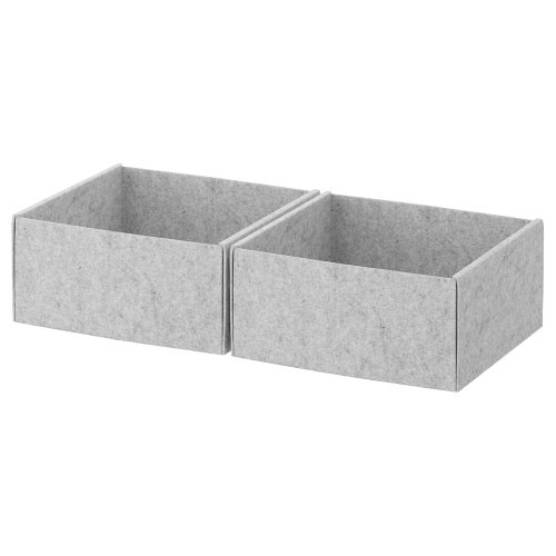 KOMPLEMENT Box - light gray 9 ¾x10 ½x4 ¾ "