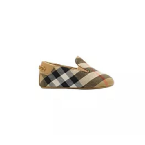 Burberry Check Nylon Blend Booties - Baby
