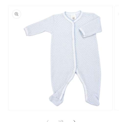 Paty Knit Solid Color Footie