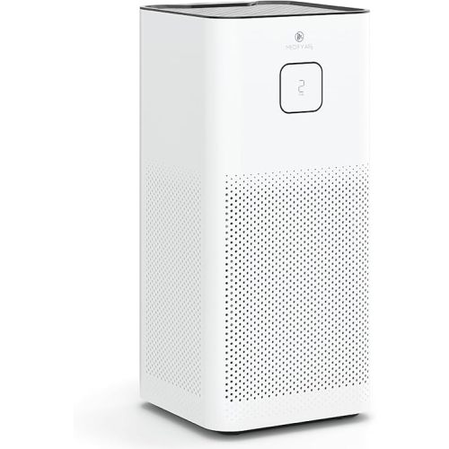Medify MA-50 Air Purifier V3.0 with True HEPA H13 Filter | 2,640 ft² Coverage in 1hr for Smoke, Wildfires, Odors, Pollen, Pets | Quiet 99.9% Removal to 0.1 Microns | White, 1-Pack