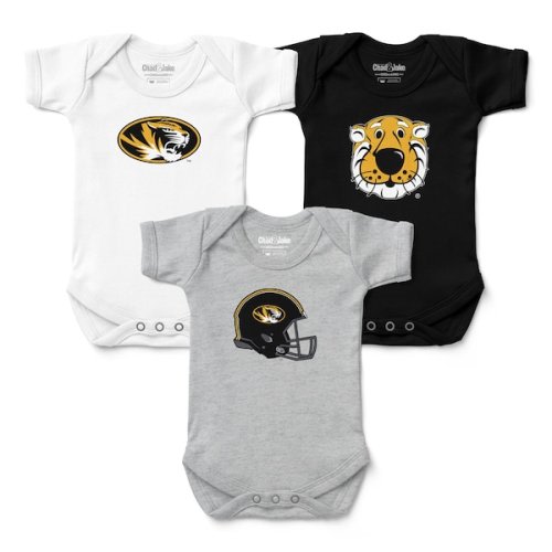 Newborn & Infant Chad & Jake Missouri Tigers 3-Pack Bodysuit Set