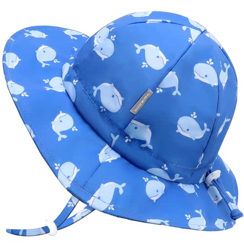 Baby Bucket hat UPF 50+ Wide Brim Toddler Sun hat Beach for Girls