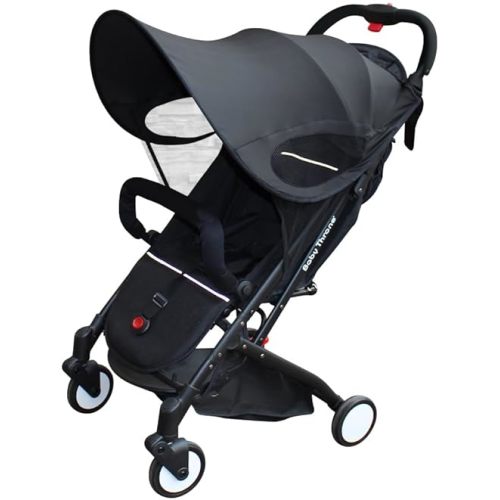 PandaEar Sun Shade for Baby Stroller Car Seats, Universal Strollers Cover Waterproof Toddler Stroller Canopy Windshield, UPF 40+