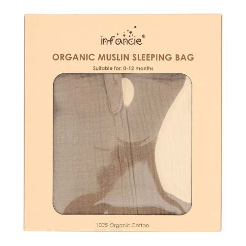 Infancie Organic Muslin Sleeping Bag Olive