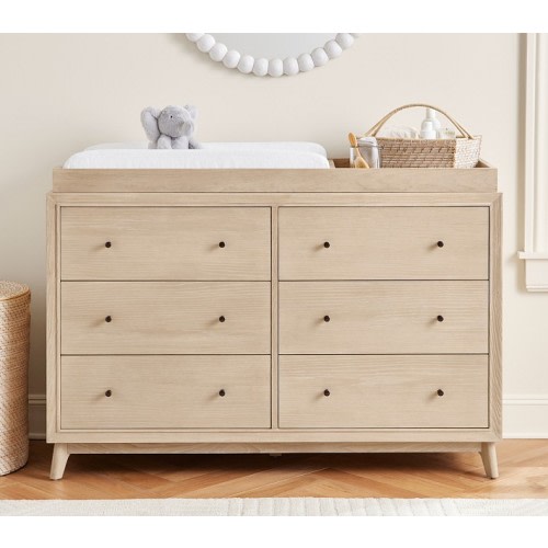 Sloan 6-Drawer Dresser & Topper Set (55w x 18d")