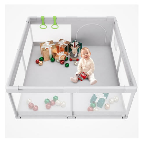 Baby Playpen, 47x47 in Small Play Pen,Toddler Playpen for Apartment,Play Yard,Activity Fence, Extra Large Baby Playard
