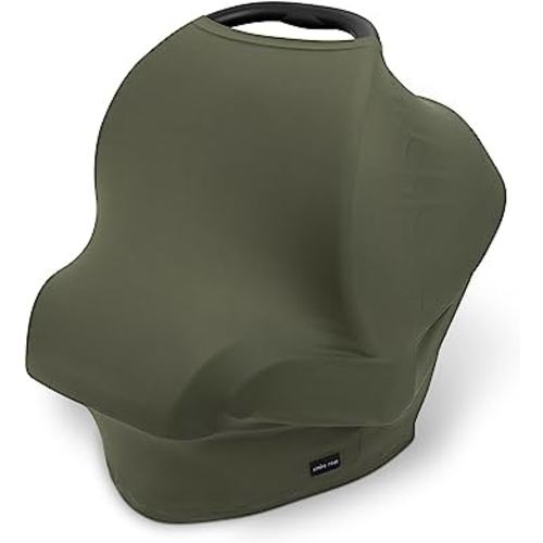 Breathable Nursing Cover Up and Car Seat Cover for Babies Simka Rose - Breastfeeding Cover for Baby Boy & Girl - Adjustable Stretchy Infant Carseat Canopy Carrier Cover for Summer - Must Have Registry