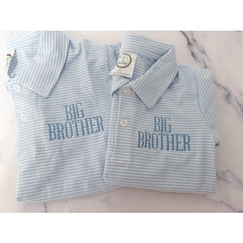 Big Brother Striped polo, Pregnancy Announcement