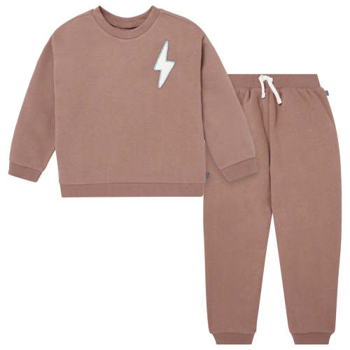 2-Piece Baby Boys Lightning Brown Sweatshirt and Jogger Set – Gerber Childrenswear