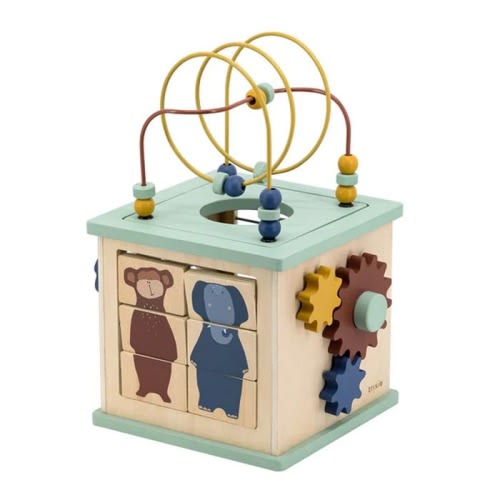 Wooden 5-in-1 Activity Cube