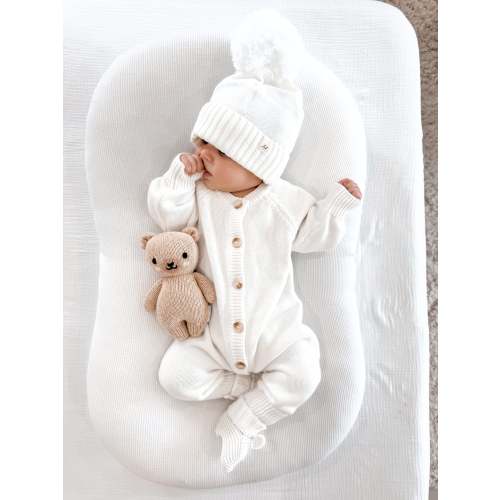 Essential Knit Jumpsuit - White