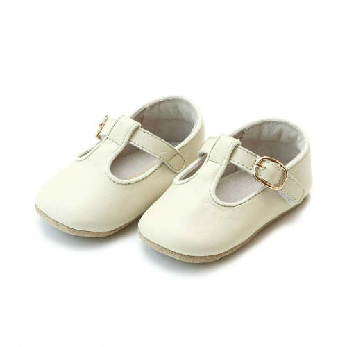 L'Amour Evie T-Bar Crib Mary Jane (Light Beige) – Puddleducks Grenada
