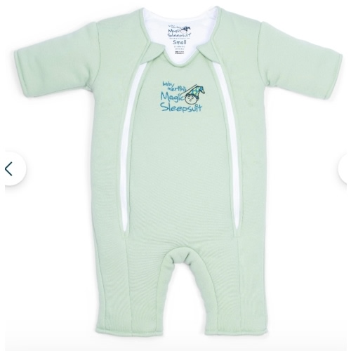 Sage Green Baby Merlin’s Magic Sleepsuit – 100% Cotton Sleep Solution