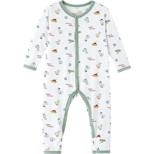 Baby Girls Boys Pajamas Infant Long Sleeve Romper Toddler Viscose from Bamboo Jumpsuit Newborn-2T