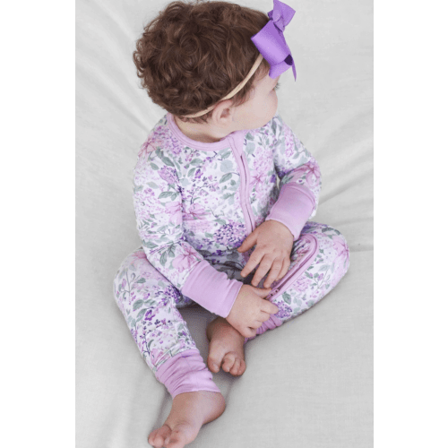 Convertible Zip Romper | Lavender Lullaby
