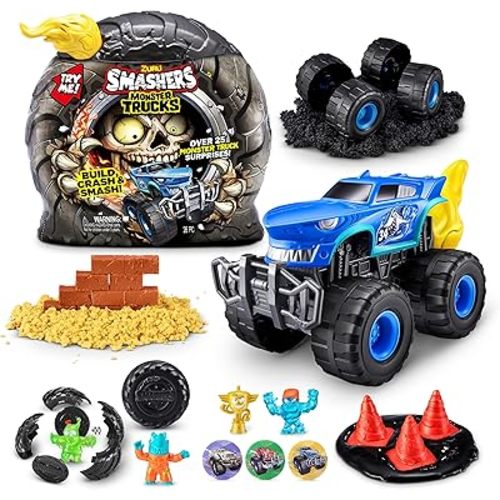 Smashers Monster Wheels Yellow Flame Mystery Pack [Over 25 Monster Trucks Surprises!]