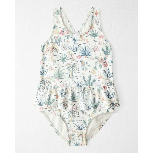 Toddler Girl Recycled Swimsuit in Tropical Paradise - Little Planet | Carter's