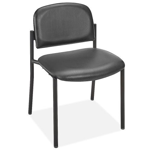 Vinyl Stackable Chair - Black