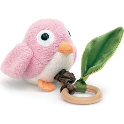 Crawling Birdie Teething Toy, Pink Birdy - Apple Park | Maisonette
