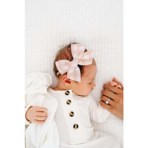 Harper Ribbed Newborn Headband Bundle (Gown)