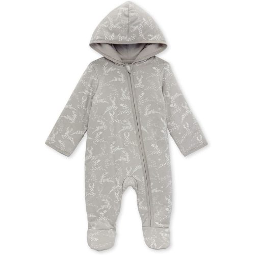 Burt's Bees Baby Unisex Infant Bunting Jumpsuit, Organic Cotton One-Piece Long Sleeve Outfit Coverall