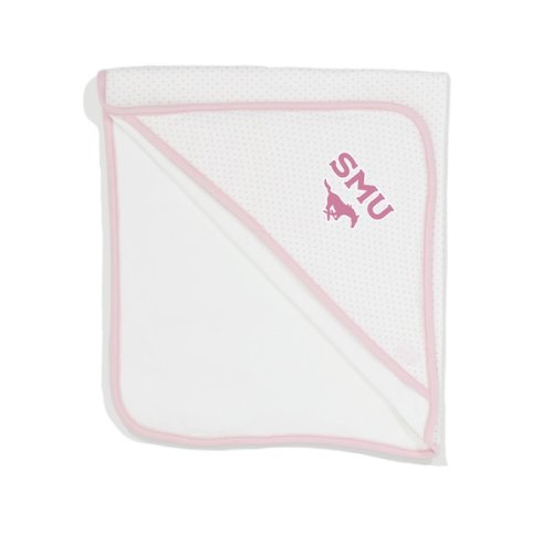 Southern Methodist Mustangs Brielle Blanket w/ Hood pnk