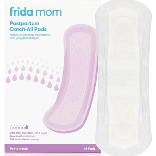 Frida Mom Postpartum Pads, Leak Proof Feminine Care Maxi Pads, 6 Layers of Protection for Maximum Absorbency (18ct)