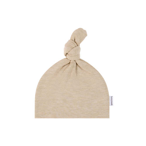 Top Knot Beanie - Stone