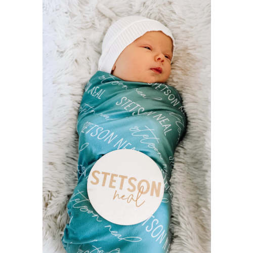 Personalized Baby Name Swaddle Blanket