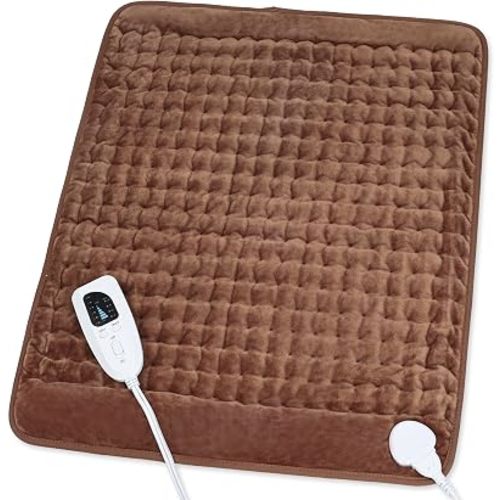 Heating Pad,Electric Heating Pads,Heating Pad for Back,Brown,24x20 Inch