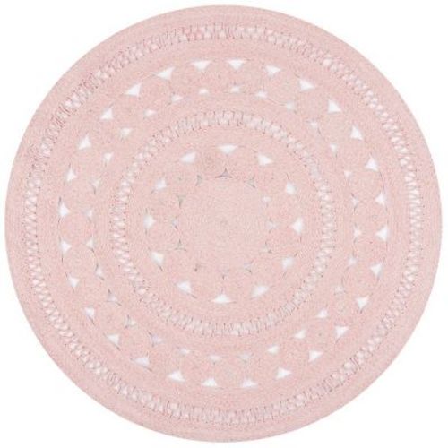 Cape Cod CAP222 Hand Woven Area Rug - Pink - 4' round - Safavieh. : Target