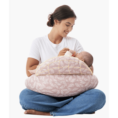 Adjustable Nursing Pillow in Light Pink – Momcozy