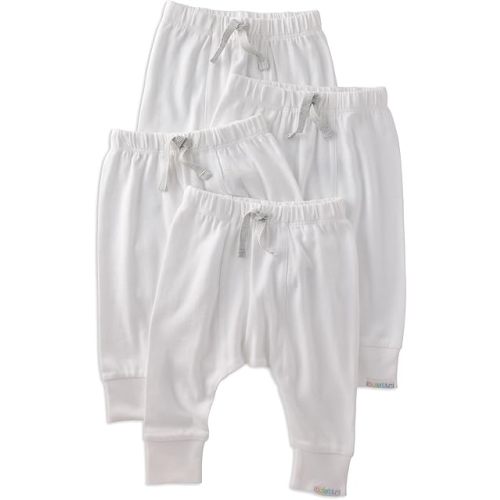 Baby Jordan 4-Pack Jogger Pants 100% Organic Cotton Bottoms for Boys & Girls
