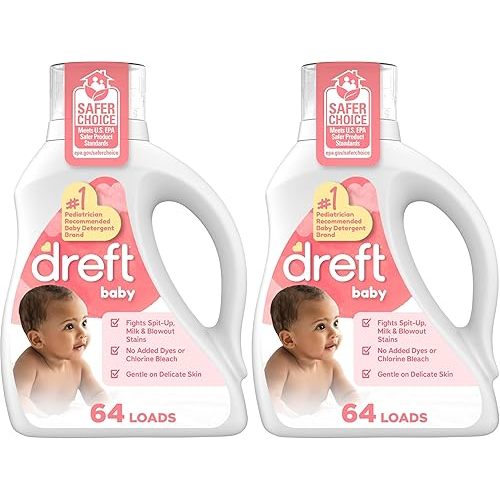 Dreft Liquid Laundry Detergent for Babies (Pack of 2)