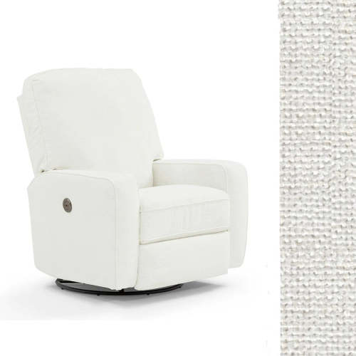 Storytime by Best Chairs Bilana Power Swivel Glider Recliner  - Ivory 26947C